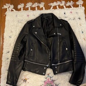 Zara faux leather jacket